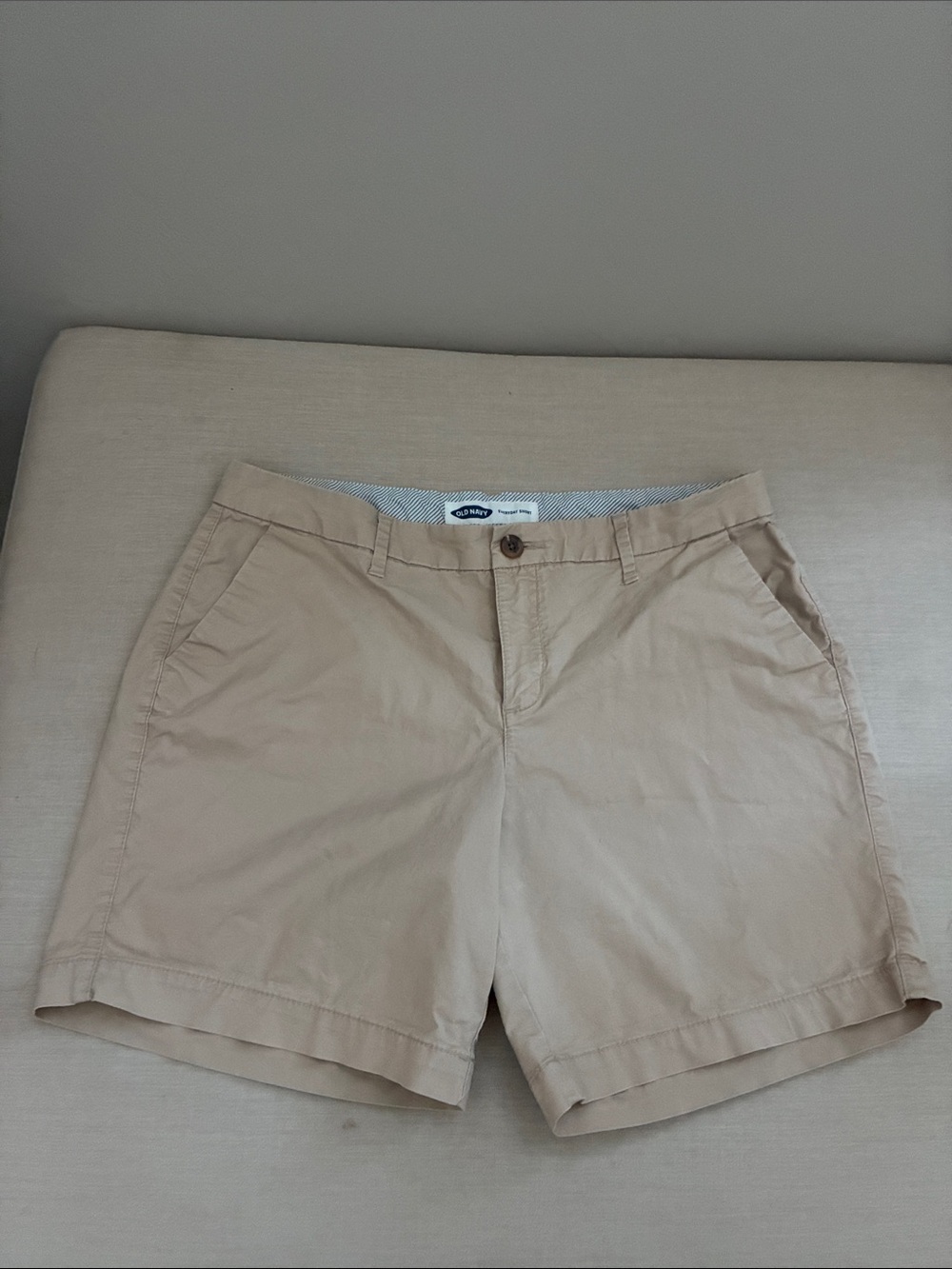 Old Navy Beige/Tan Chino Bermuda Shorts